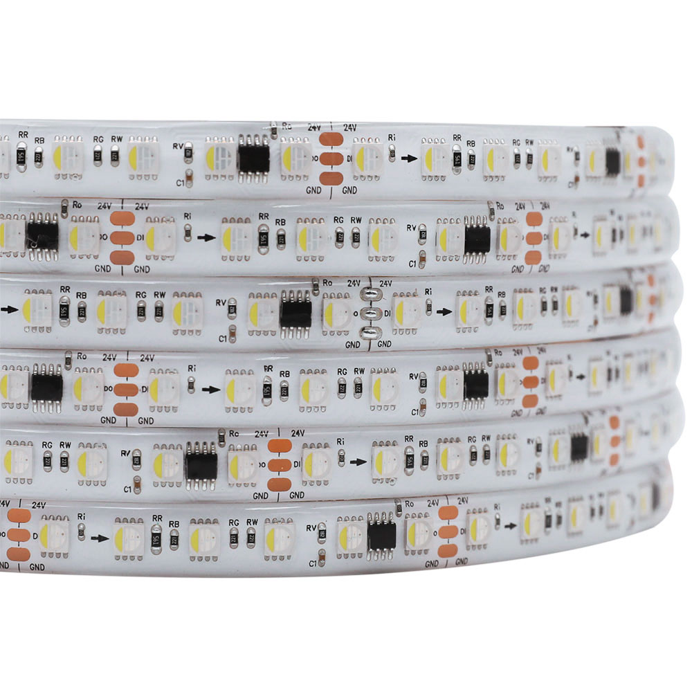 TM1814 24V Addressable RGBW LED Strip 12mm 84 LEDs/m 14 ICs/m